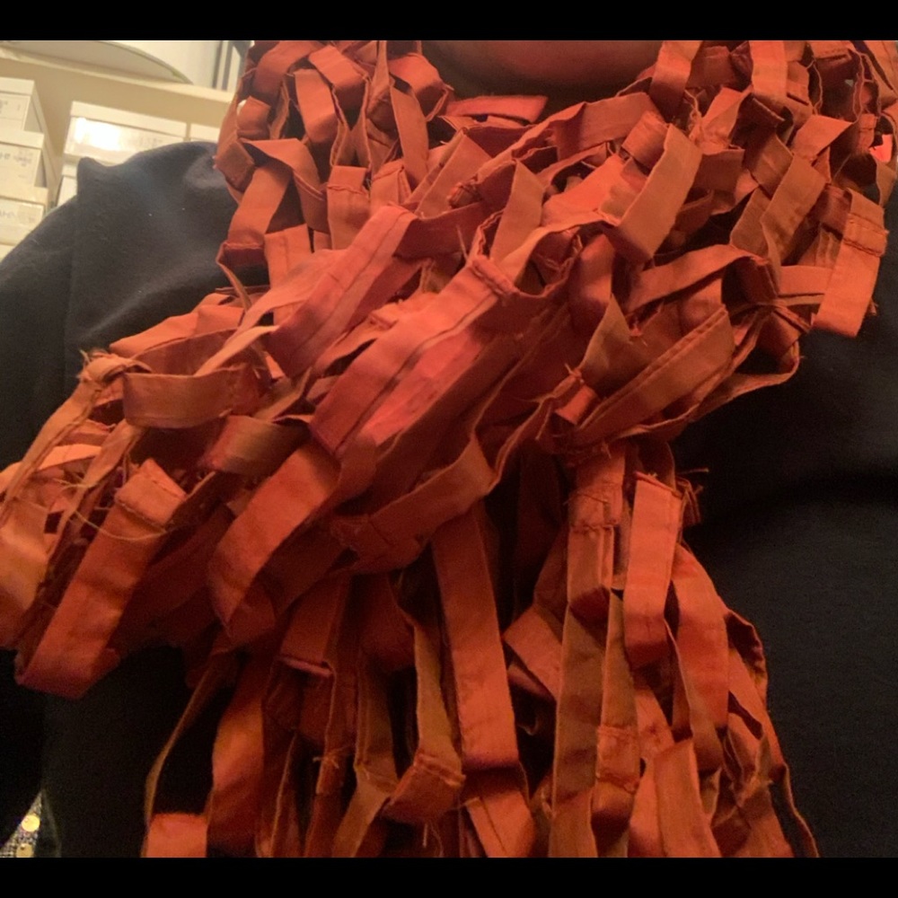 Unique scarf by Anichini.  Pure silk.  Wear it or drape it over the love seat.